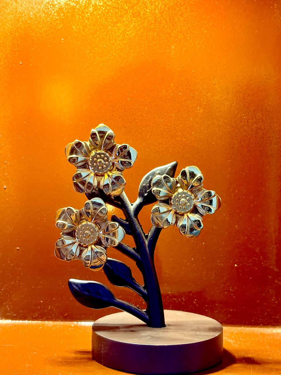 Golden Blossom Flower Decor ( set of 3)