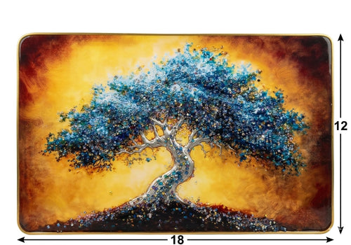 Celestial Tree Crystal Art Tray