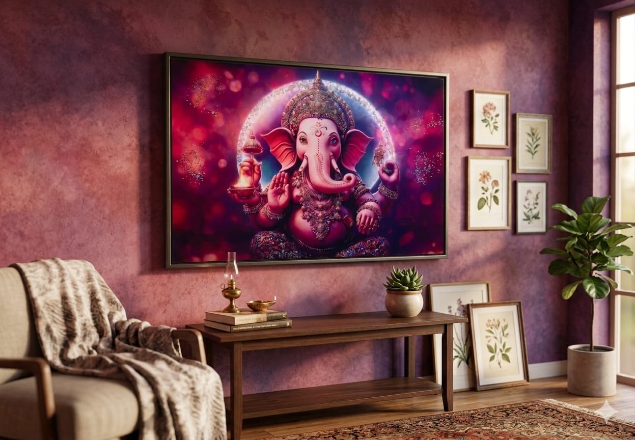 Vighnaharta Glow: Majestic Ganesha 3D Crystal Art