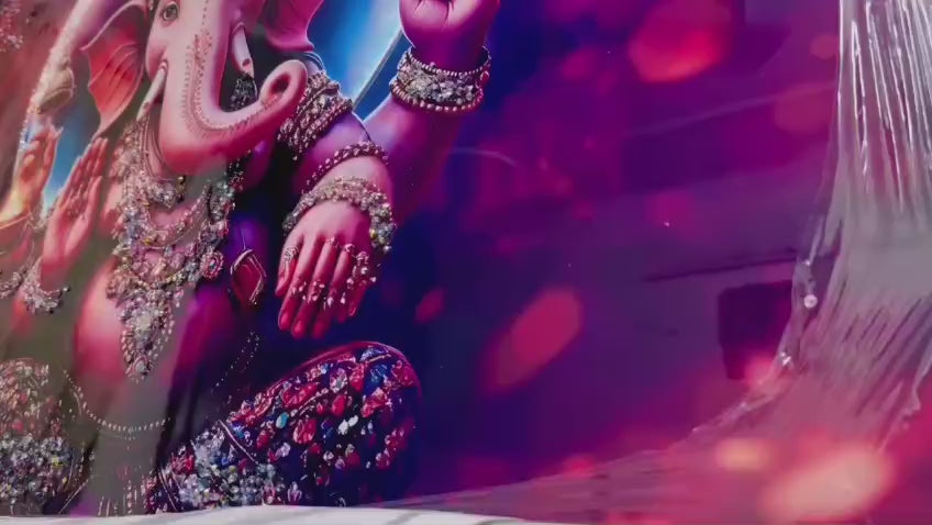 Vighnaharta Glow: Majestic Ganesha 3D Crystal Art